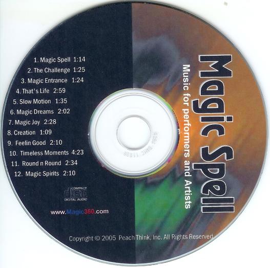 Magic Spell Licensed Music CD for Performers and Artists